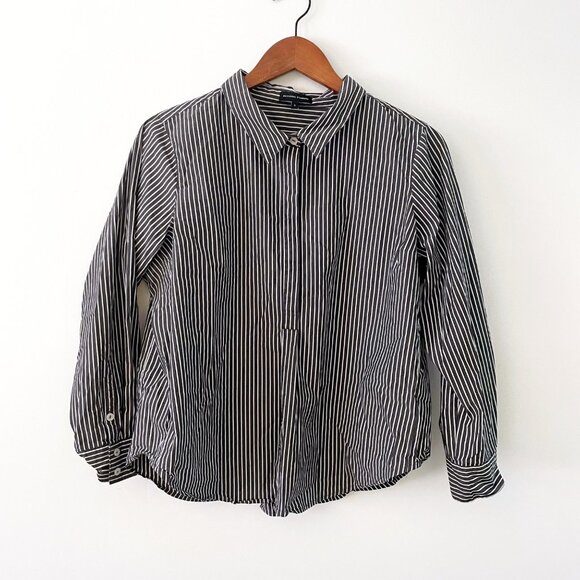 Universal Standard Elba Popover Stretch Poplin Shirt Classic Fit, Size 14/16 - Picture 1 of 6